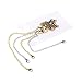 D-buy 8 Pcs Necklace Extender Gold and Silver Plated Bracelet Extender Extender Chain Set 4 Different Length: 6 inch 4 inch 3 inch 2 inch (4 Gold, 4 Silver)