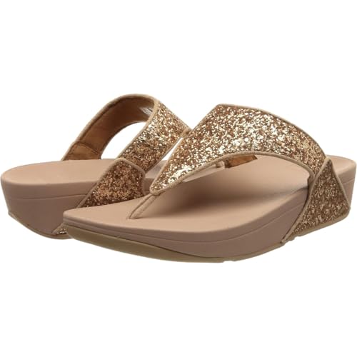 Image of FitFlop Lulu Multi-Tonal Glitter Toe Post Sandals