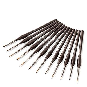 SHENGXINA Pinsel 12 Teile Ölfarbe Pinselset