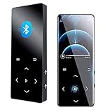 Frehovy 16G MP3 Player with Bluetooth 4.2, Portable Lossless Sound MP3 Music Player with FM Radio Voice Recorder Music Speaker, Support Up to 128 GB with HiFi Headphone