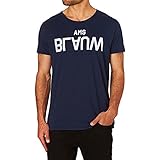 Scotch & Soda AMS Blauw Brand tee with Neppy Base Camiseta, Azul (Midnight 59), M para Hombre