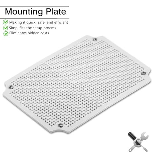 Boîte de jonction ABS QILIPSU étanche avec couvercle gris pour installations de dérivation