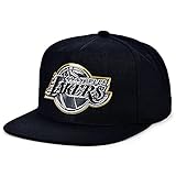 Mitchell & Ness Los Angeles Lakers Snapback Hat - Black/Silver/Gold/Patent Leather - LA Lakers Cap...