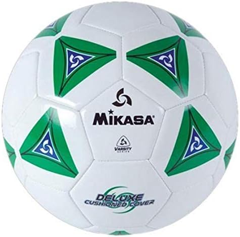 Mikasa Serious Soccer Ball (Green/White, Size 5)