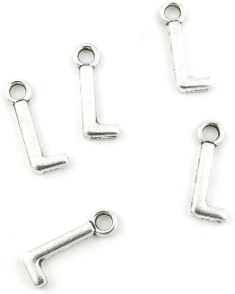 Jewelry Making Charms Retro Silver Tone for Necklace Pendant Bracelet Findings Vintage Bijoux Breloques Bulk L3OL7 Alphabet L