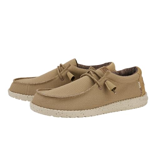 Image of HEYDUDE Men's Wally Sport Mesh Slip On Loafer | Elastic Laces | Speckled Outsole, Contrast Heel Panel, Rounded Toe, Reinforced Heel Stitching