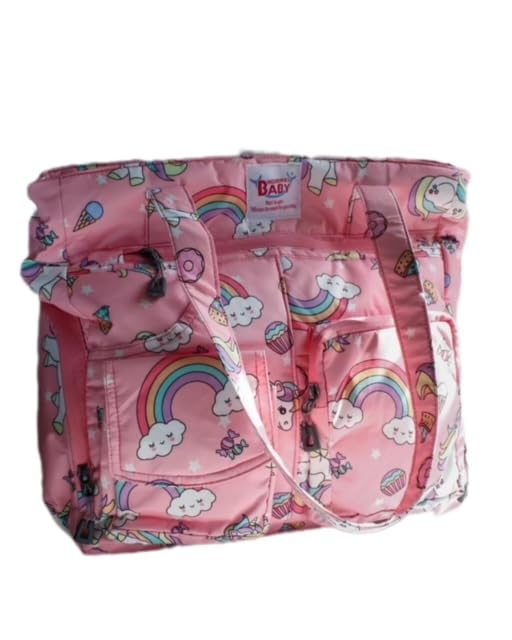 Mommas Baby Premium Multi-purpose Diaper Bags for baby, waterproof stylish mother bag with large capacity, Insulated Bottle Pockets, Ultra Soft Fabric with multiple compartments.-picture-12