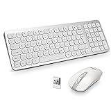 Installation facile sans fil 2,4 G : Plug and Play, connectez simplement votre clavier et votre souris portable avec un récepteur USB sans aucun logiciel, puis profitez d'une connexion sans fil solide et fiable jusqu'à 10 mètres de distance sans pratiquement aucun retard ou perte.
