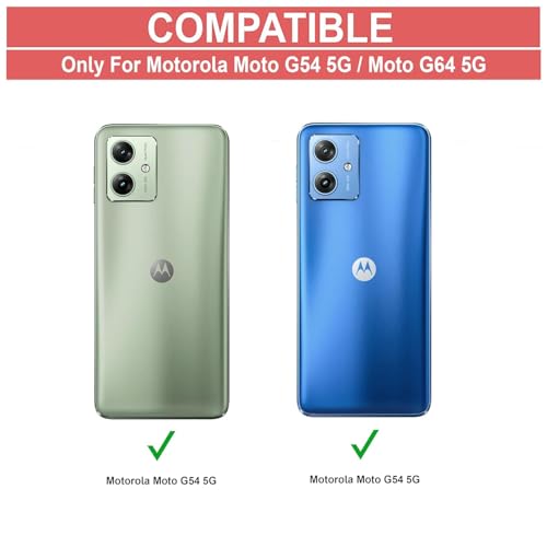 Image of COVERBLACK Soft Rubber Silicon Clear Back Cover Compatible Model for Motorola Moto G64 5G - Transparent