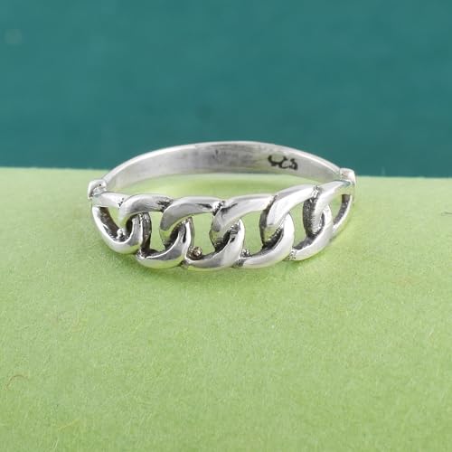 Image of 925 Sterling Silver Plain Band Ring for Men & Women | Pure Silver Unisex | Hallmarked Silver Ring for Daily Use | Gift for him her | Chandi Ring | Thumb Ring |Couple Rings