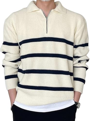 Men's Polar Solid Oversized Sweater |Full Sleeve | Loose Fit |Stylish Sweater for Men White