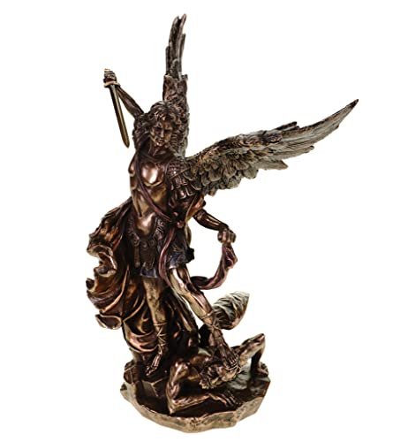 Veronese by Joh. Vogler GmbH Archangel Michael Bronze Figurine Fights Evil