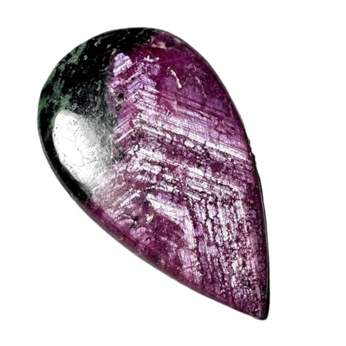 Rubis zoïsite naturel en poire pour créer vos colliers et pendentifs bohèmes