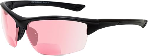 Miniatura 10 de Calabria Sport 202BF - Gafas de seguridad bifocales para lectura para hombres y mujeres, antivaho envolvente, protección UV tintada, sin montura