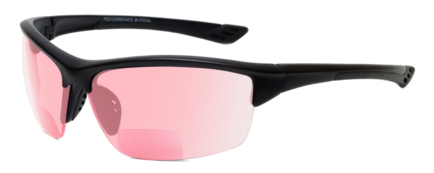 Sport 202BF - Gafas de seguridad bifocales para lectura, para hombres y mujeres, antivaho, envolventes, protección UV, sin montura