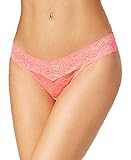 Heidi by Heidi Klum Stretch Lace Thong Panties Neon Coral - Extra Large