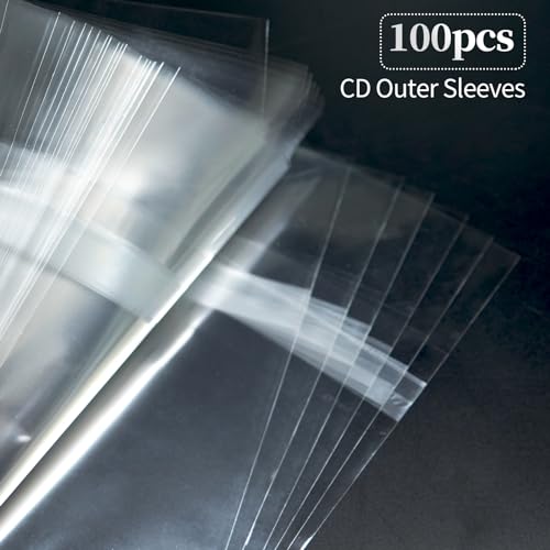Balsas de plástico para CD y DVD fundas transparentes protectoras 100 uds 2