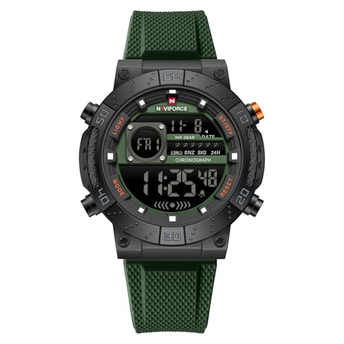 Image of NAVIFORCE NF9241T Dominant Multifunctional Silicone Strap Sport Digital Watch