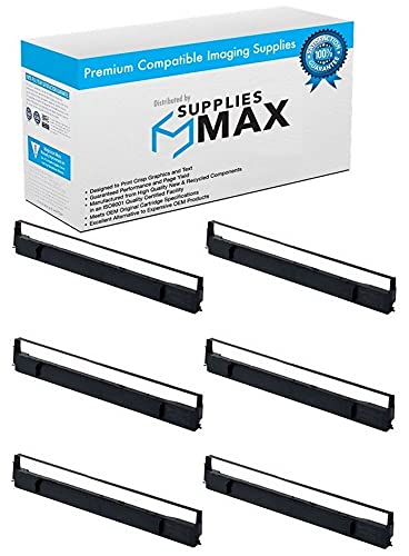Compatible Replacement for Citizen 224/HQP-45/Prodot 24X Black Printer Ribbons (6/PK) (P0940-11)