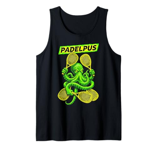 Céphalopode de padelpus drôle de Tennis de padelpus Sport Pieuvre Débardeur