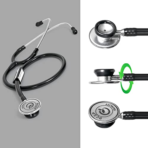 Image of RCSP Stethoscope for Doctors Micro Plus Students Medical Professional Version Black