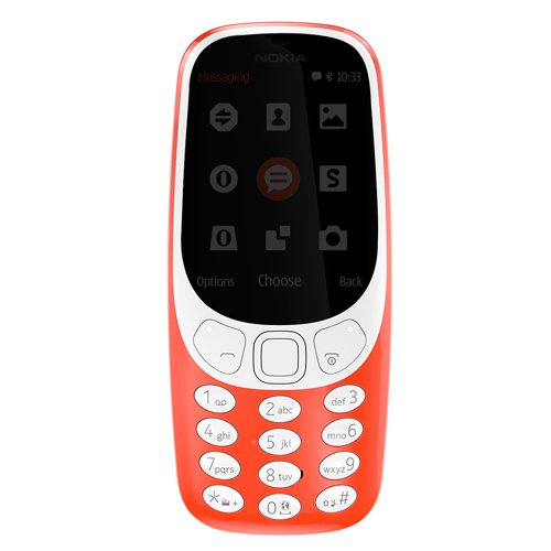 Nokia 363001 3310 de teléfono móvil (6,09 cm (2,4 Pulgadas) Pantalla, Dual SIM, microSD Lector Tarjetas de Memoria, batería de 1200 mAh) Rojo