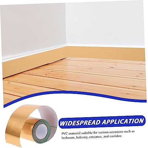 Asakkura 1 Rolo De Rodapé Autoadesivo Guarnição Flexível Guarnição De Canto De Parede Autoadesiva Gu