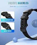 MoKo Strap Compatible with Garmin Vivoactive 4S/Venu 4 41mm/3S/2S/Forerunner 265S/255S/255S Music/Vivomove 3S, 18mm Soft Silicone Replacement Watch Band Sport Wristband, Black - Image 6