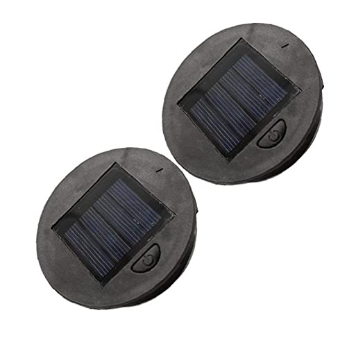 Zonne-verlichting Vervanging Top LED 300 mAh Opknoping Lantaarns Lamp Deksel Warm Licht 8 cm 2 Stks/Solar Lights Outdoor… - Afbeelding 7