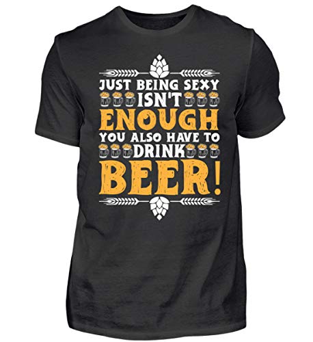 T-Shirt à bière pour Homme noir idéal pour les soirées