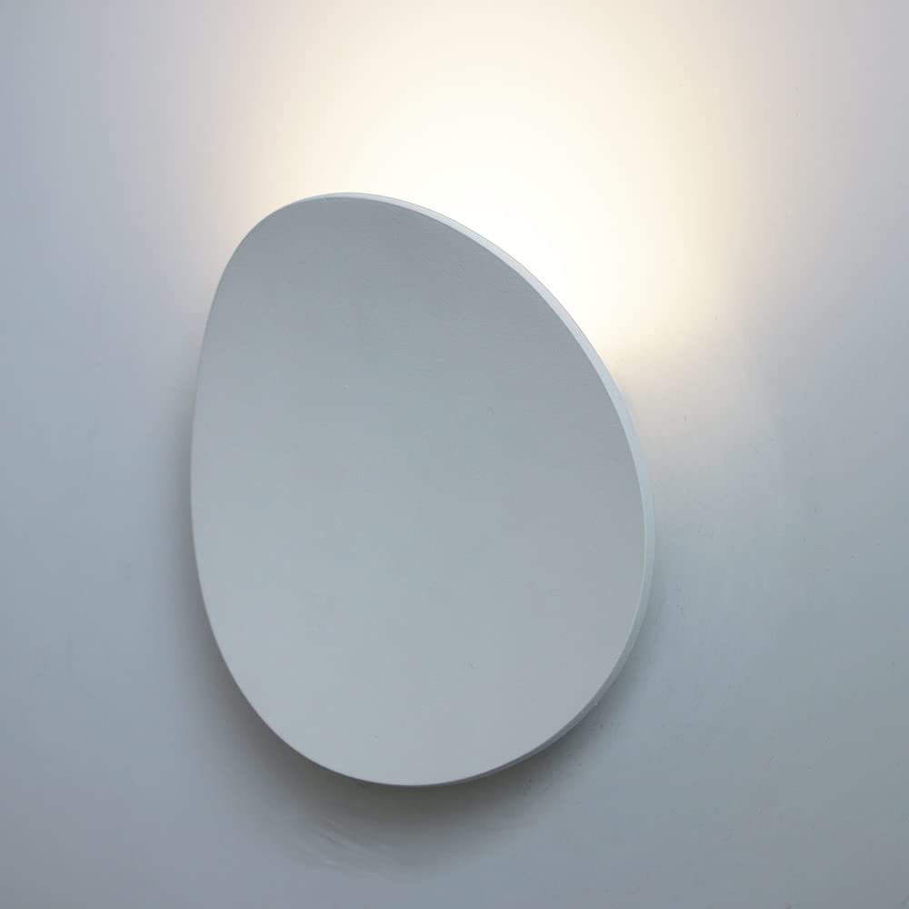 STUIJKVSZ 7W LED Indoor Decorative Wall Lamp Modern Simple Aluminum Home Lighting Sconce Bedroom Bedside Lamp Aisle Corridor Wall Light (Color : Cool White(5500-7000K), Size : Sand White 7W)