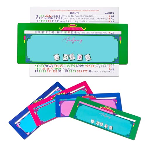 Mahjong Line Finder set 4 Pack, 7.48 x 2.76 pulgadas Line Readers