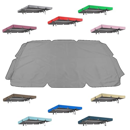 Toldo de repuesto para columpio textil gris de alta densidad impermeable 2