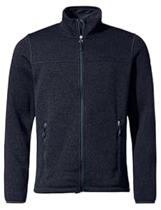 VAUDE Herren Fleecejacke Rienza Jacket III, angenehm warm, atmungsaktiv, schnelltrocknend und strapazierfähig, dark sea, L