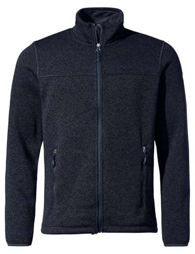 VAUDE Herren Fleecejacke Rienza Jacket III, angenehm warm, atmungsaktiv, schnelltrocknend und strapazierfähig, dark sea, XL