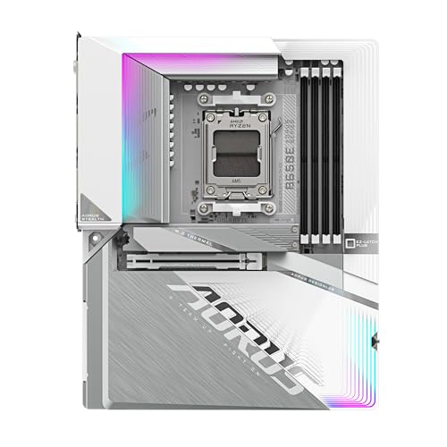 GIGABYTE B650E AORUS STEALTH ICE Scheda madre - AMD Ryzen serie 9000, VRM a 12+2+2 fasi, fino a 8000 MHz DDR5 (OC), 1xPCIe 5.0 + 2xPCIe 4.0 M.2, LAN 2,5 GbE, WIFI 7, USB 3.2 Gen 2x2 - Scheda madre - Immagine 1