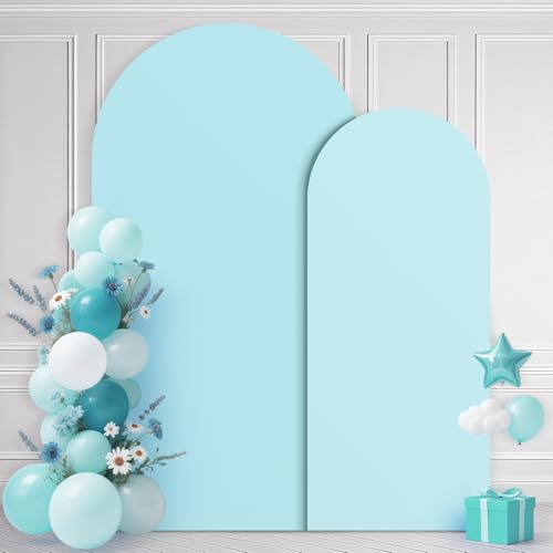 Ledido 6FT 7.2FT 2Set Blue Arch Backdrop Cover Party Decoration