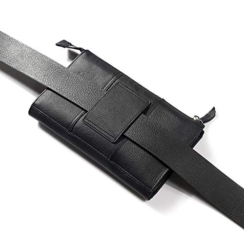 ZTE Blade V8 Lite case cuir véritable noir : pochette de protection rigide - 3