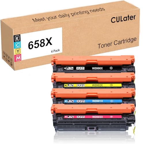 Cartouche toner 658X pour HP M751dn idéale pour imprimer vos dossiers de présentation au bureau