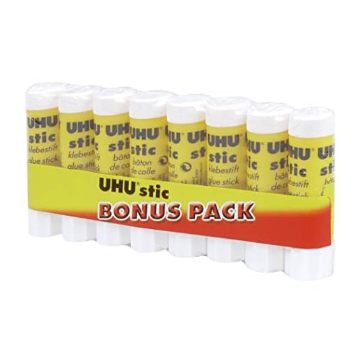 UHU Stic, Der Bewährte Klebestift - Klebt Stark, schnell und dauerhaft, 8 x 8,2 g