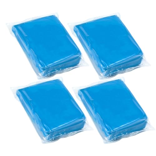 Lot de 4 Barres d'Argile Voiture 100g, Clay Bar Nettoyage Auto, Pâte de Nettoyage Peinture, Jantes, Vitres, Carrosserie, pour Voiture, Moto, Camion,...