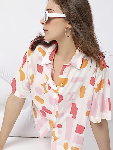 Image of VERO MODA Women's Slim Fit Collar Neck Shirt