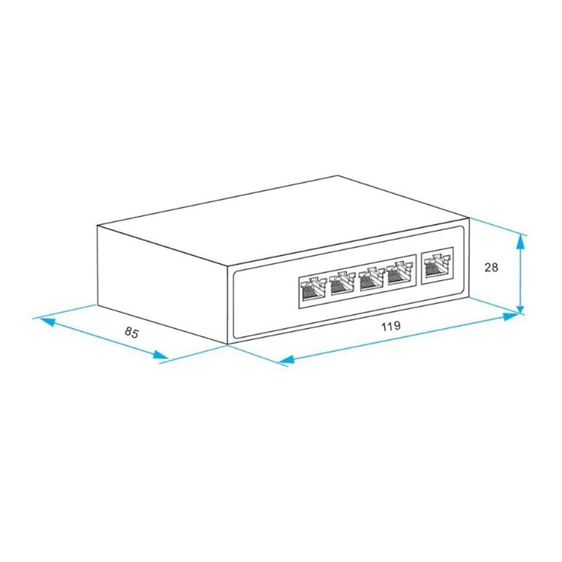 POE-EXT-GDx4-AT GigE PoE Extender, 802.3bt in, 4 802.3at Out, 72W, 100M, Interior miniatura 2