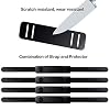 Epessa Hoverboard Seat Attachment Straps with Hoverboard Go Cart Strap Protectors, Hoverboard Go Kart Straps, Adjustable Replacement Straps Compatible with Self Balancing Scooter, Hook and Loop