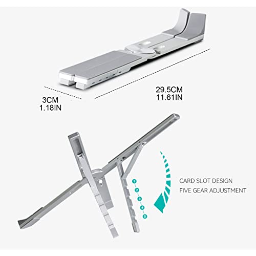 Soporte plegable para laptop con diseño ergonómico de alta estabilidad y ventilación 6