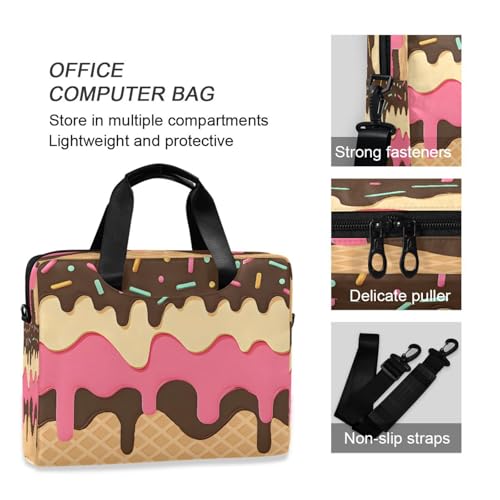 Funda maletín para laptop con diseño de helado miniatura 5