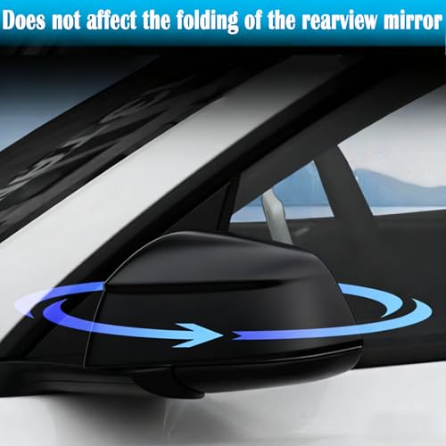 YHCDSEA Rearview Mirror Guard Cover for Tesla Model Y Juniper, Side Mirror Cover Exterior Accessories fit for Model Y Juniper 2025 2026 (Matt Black) by yhcdsea - Used condition - Image 7