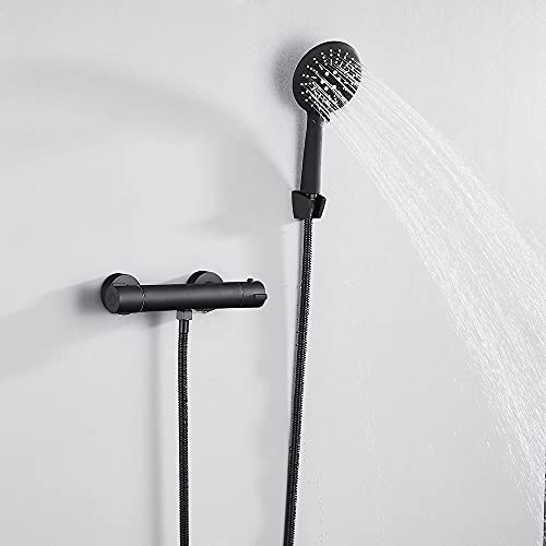 Ensemble de douche en cuivre robuste pour mitigeur eau chaude/froide - 3