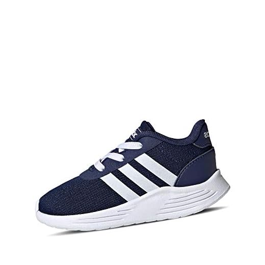 adidas Jungen Unisex Kinder Lite Racer 2.0 Indoor Laufschuh, DKBLUE/FTWWHT/CBLACK, 23 EU