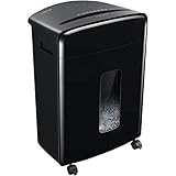 Bonsaii 20-Sheets Heavy Duty Cross-Cut Paper and Credit Card Shredder with 6.6 Gallon Pullout Basket and 4 Casters, 20 Minutes Running Time, Black (C222-A)